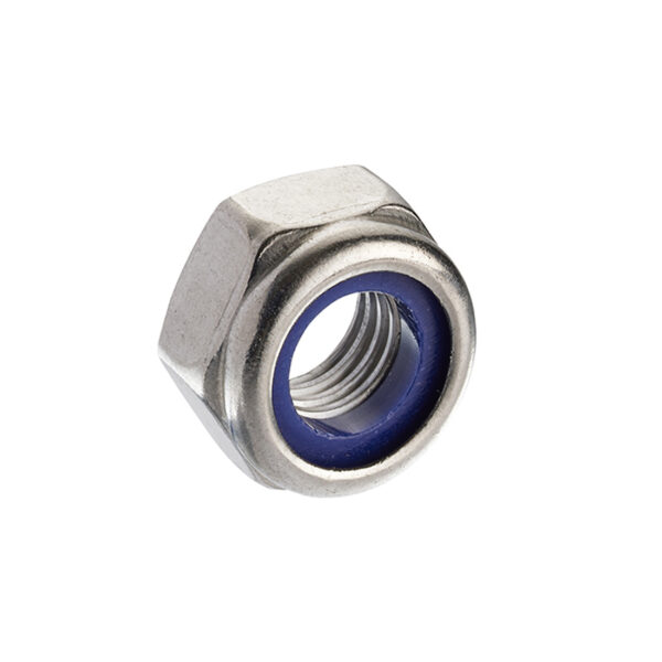 NYLON STAINLESS STEEL LOCKING NUTS A2 DIN 985