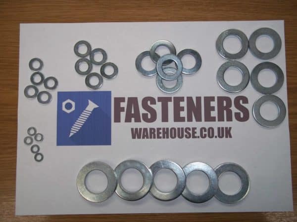 WASHERS STAINLESS STEEL FORM A METRIC