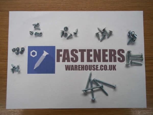 No. 4 FLANGED HEAD SELF TAPPING / TAPPER POZI SCREWS BZP FLANGE