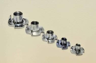 Zinc Steel 4 Prong T Nut Tee Blind Timber Wood Insert Nuts Qty 1 M10 10mm 