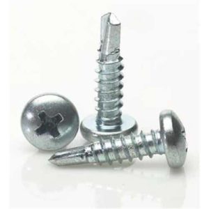 No. 6 Self Drill Recessed Pan Screws For Steel Applications DIN7504 BZP
