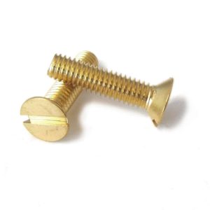 M3 Brass Countersunk Slotted