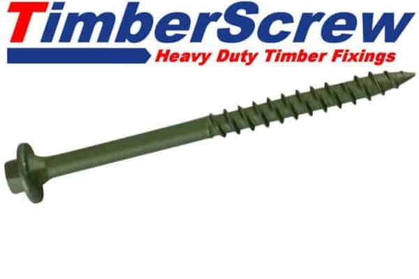 Timber Drive Woodscrews Hex Head for Stairs, Decking, Fences & Roofing Joists in Green or Brown